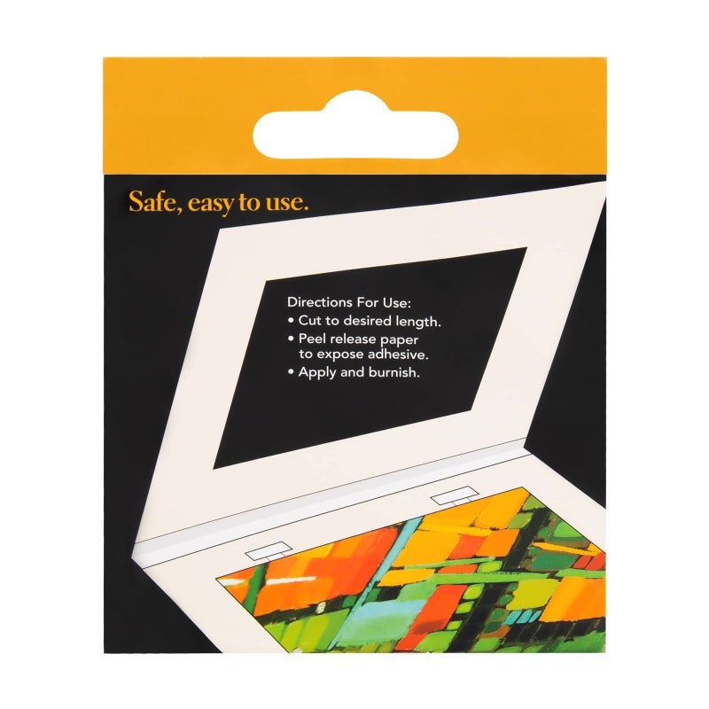 لينيكو شريط مفصل من الكتان ذاتي اللصق من Lineco، 1.25 بوصة × 35 قدم، لاصق أكريليك بدرجة حموضة محايدة، خالي من الأحماض، عمل فني مفصل، أبيض - Image 2